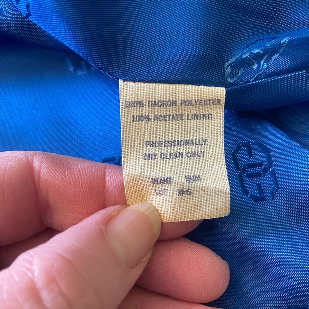 Givenchy VTG Sport Sapphire Blue Women's Blazer Plus Size - Picture 12 of 12